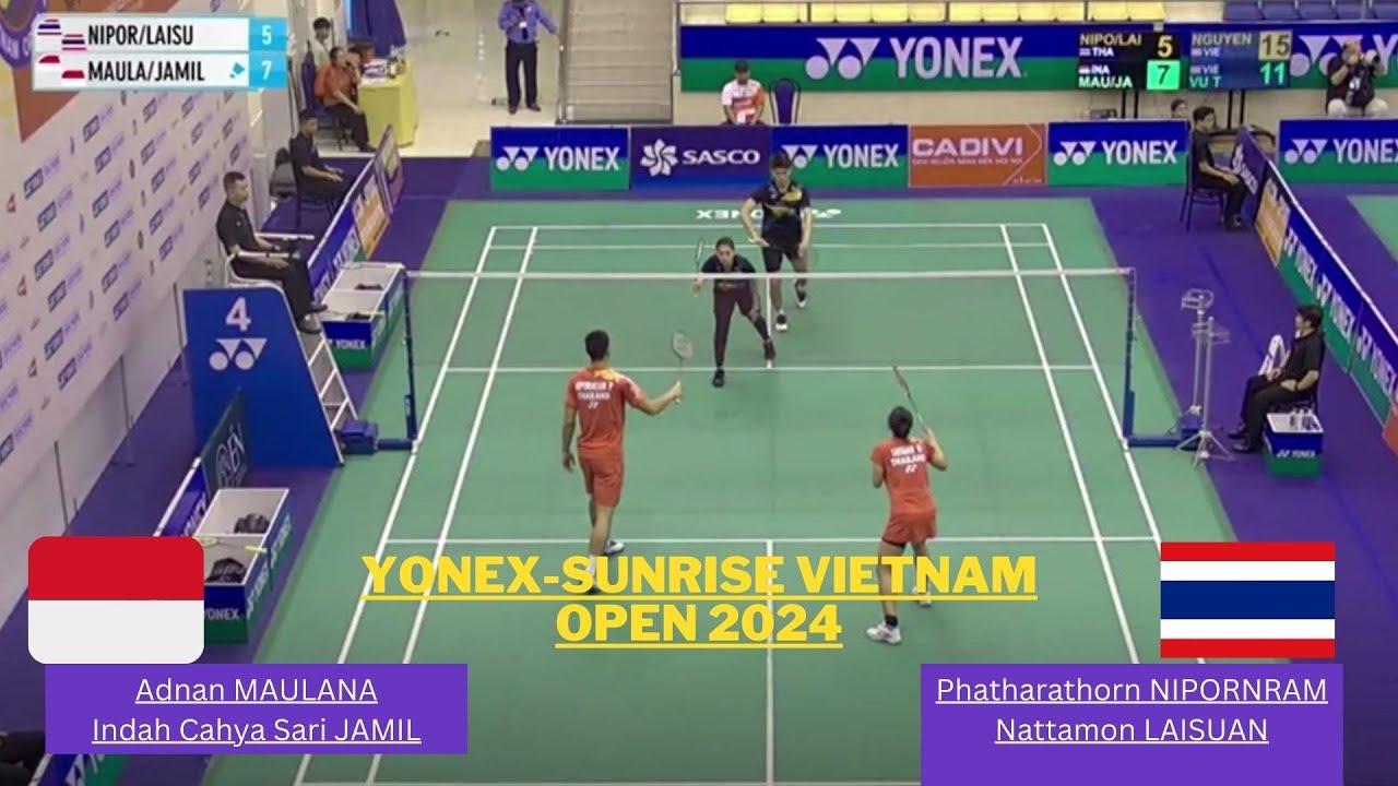 ADNAN MAULANA/INDAH CAHYA S J (INA) VS PHATHARATHORN N/NATTAMON LAISUAN (THA) | VIETNAM OPEN 2024