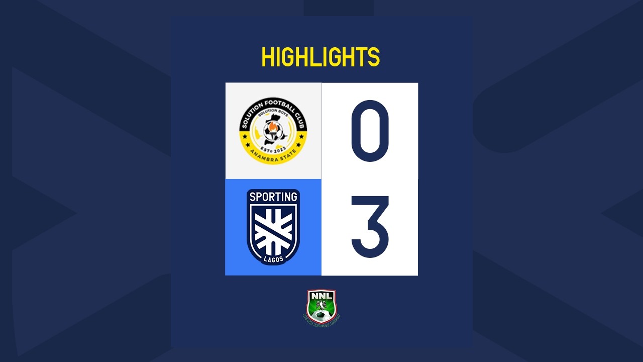 HIGHLIGHTS | Solution FC 0 - 3 Sporting Lagos | NNL 25/26  MD10
