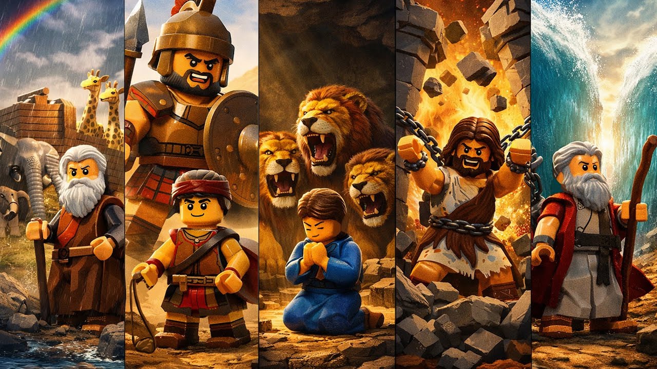 5 Lego Heroes of the Old Testament | Bible Story Ai Animation