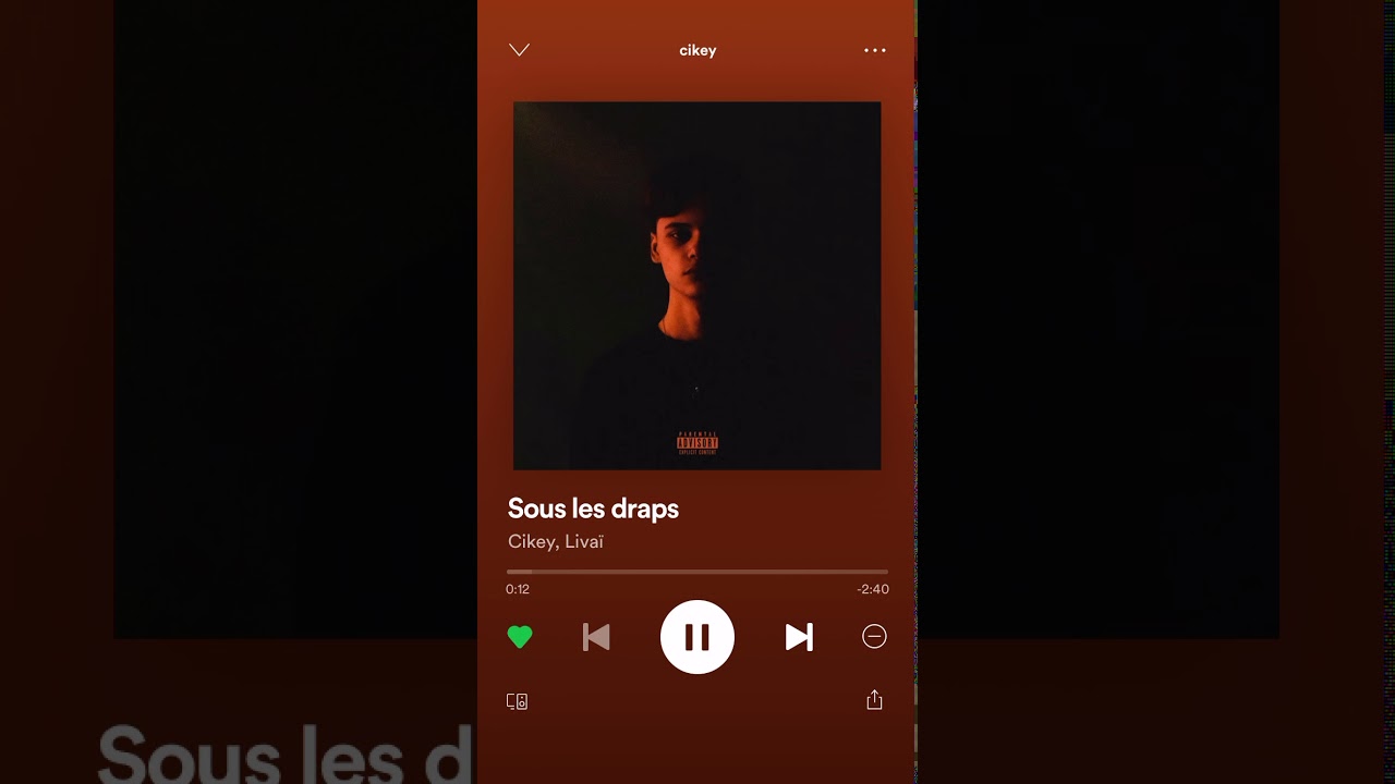 Sous les draps - Cikey (feat Livaï)