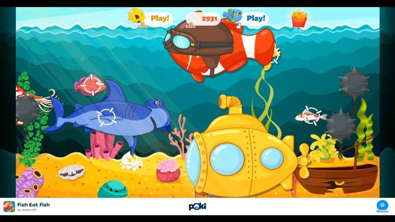 Fish Eat Fish || High Score 6513 || POKI