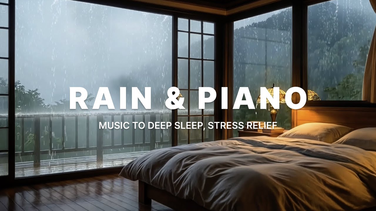 Relaxing Sleep Music with Rain sounds - 3 Hours Deep Sleep & Stress Relief