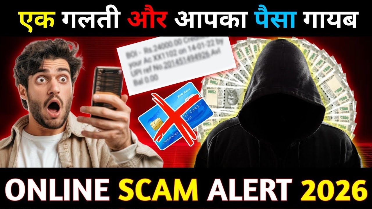 Online Fraud Alert! | Cyber Crime Se Kaise Bache (2026 Latest)#onlinescamalert 