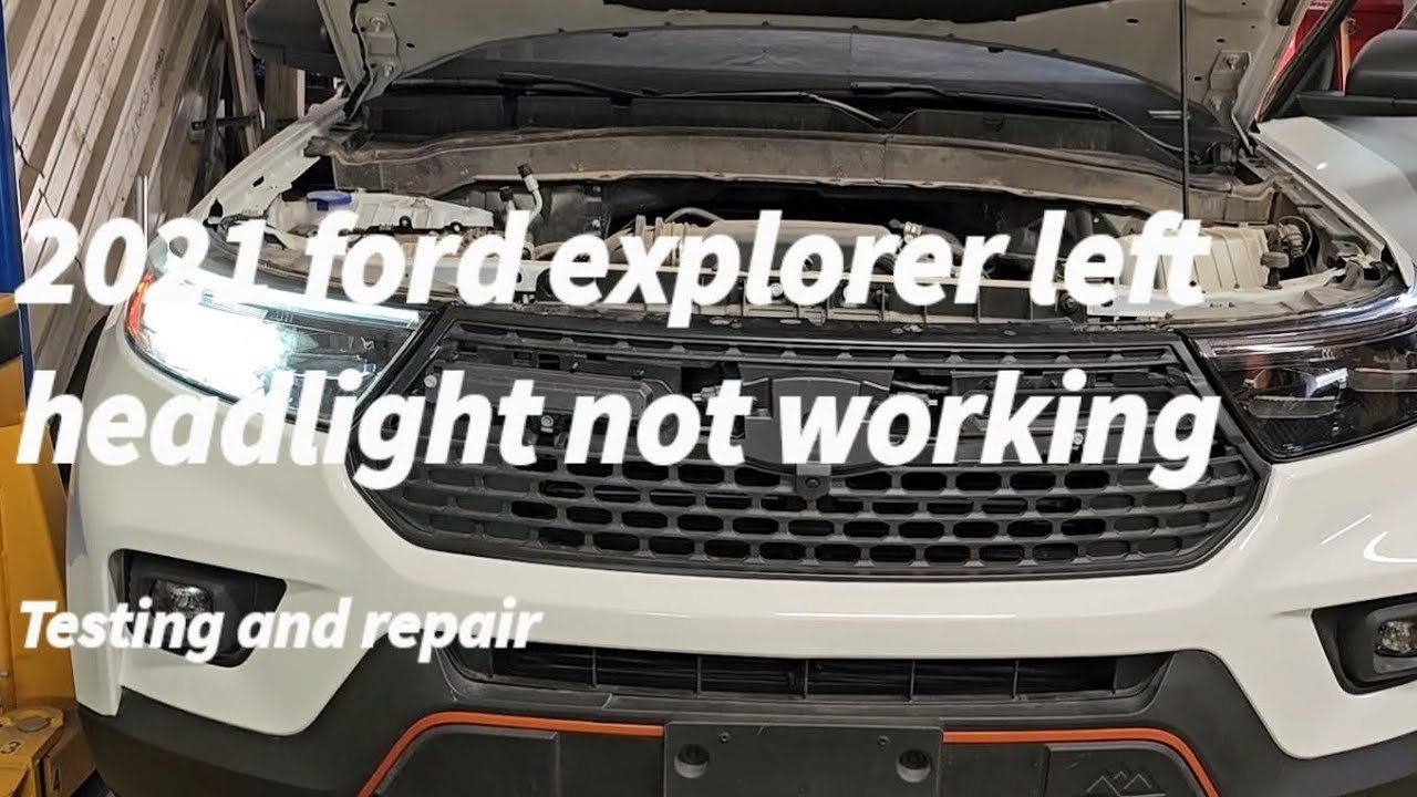 21. Проверка и ремонт фар Ford Explorer. Не работает ближний свет.