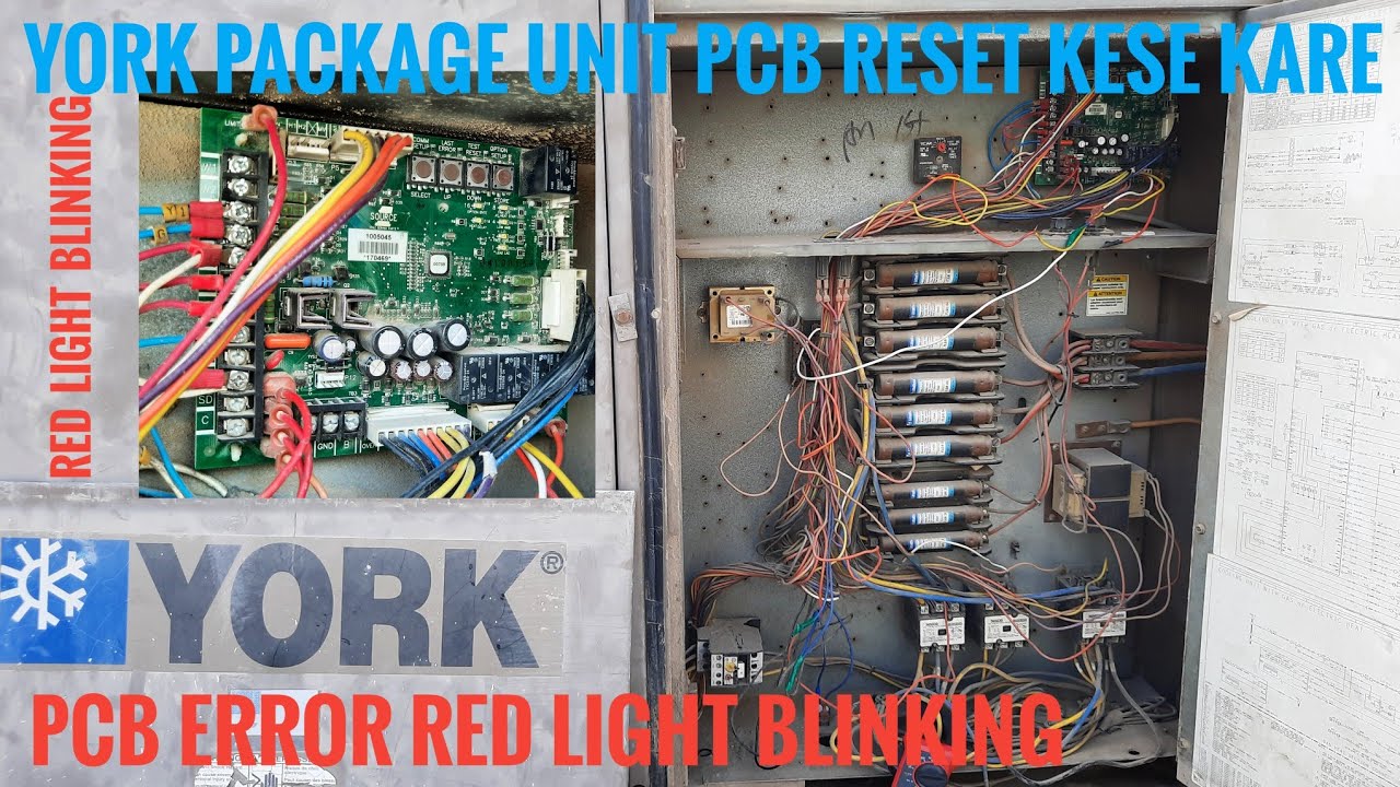 York Package Ac Red Light Blinking Blower Moter  Compressor Not Working Kese Check Kre Kya Problem ?