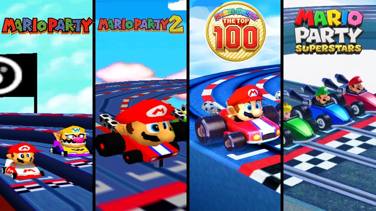 Evolution of Slot Car Derby Minigames in Mario Party (1998-2021)