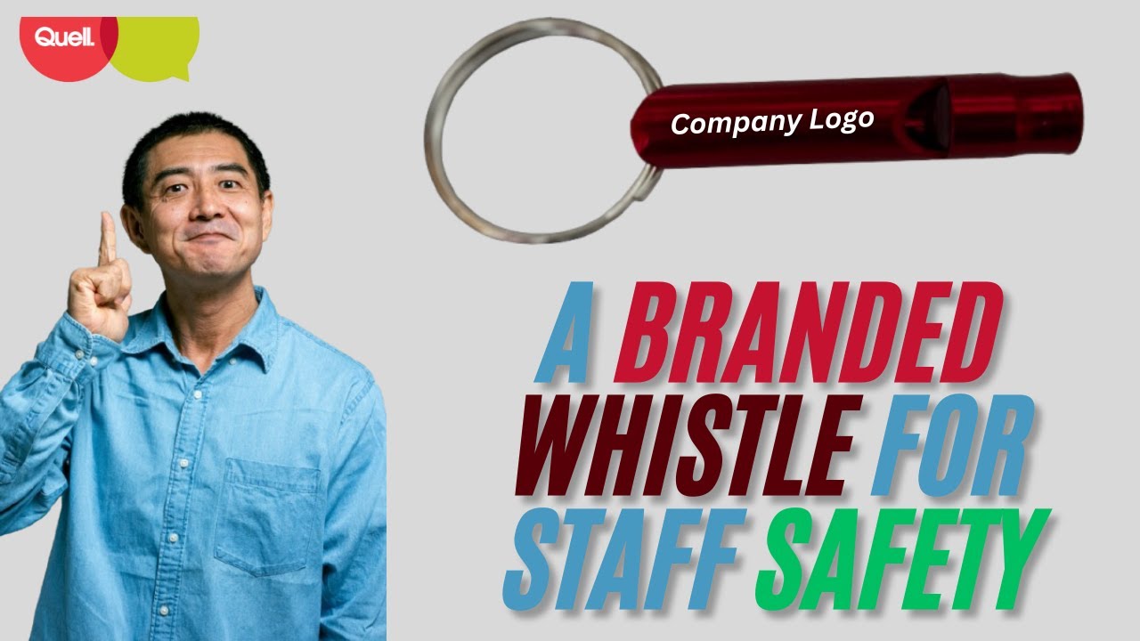 Add A Branded Whistle for Staff Safety