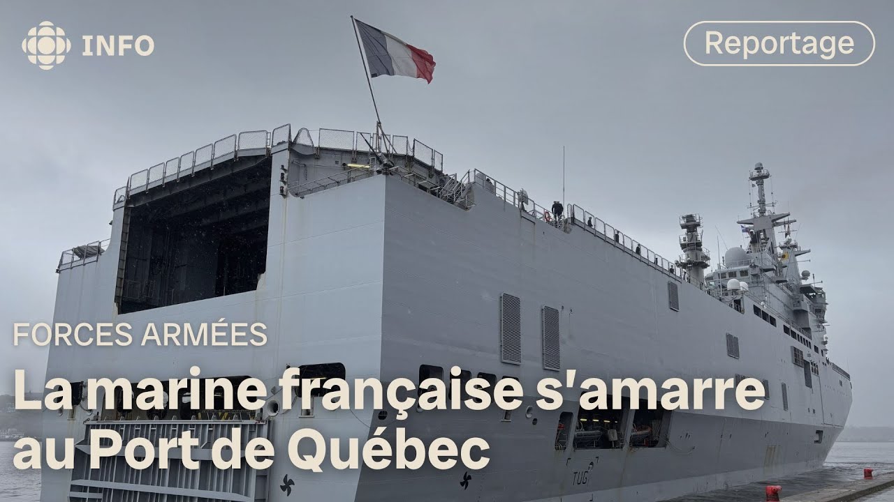 800 militaires de l'armée française débarquent à Québec