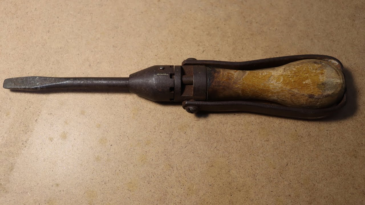 Restoration 1891 German ''Weltrekord'' Ratchet Screwdriver