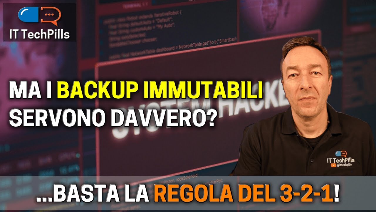 Il BACKUP IMMUTABILE è ancora solo un'opzione?