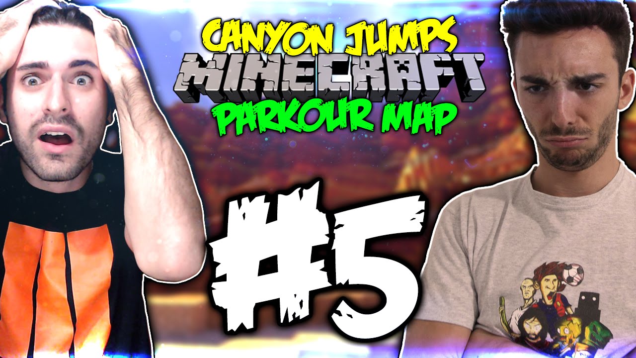 MINECRAFT PARKOUR: GIORGIO IL DELIZIOSO!  - Canyon Jumps 5# w/ Murry