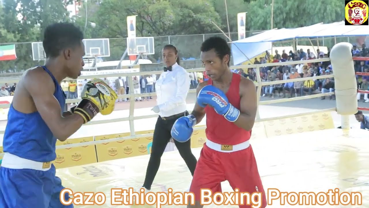 ተመልካቹን ቁጭ ብድግ ያስደረገ የዕለቱ ኮከብ የቦክስ ጨዋታ  በ51k.g ዳዊት በቀለ (ሱማሌው) ከፍትዊ ጥዑማይ  ያደረጉት አስገራሚ
