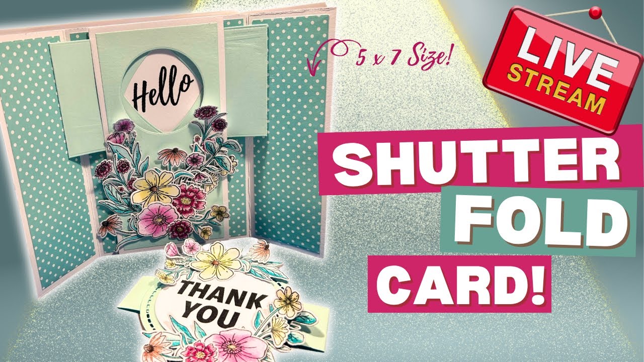 🔴 Cardmaking Live | MTS Mix n Match | Shutter Fold Card Card | 21/01/2025