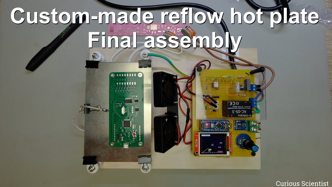 Custom-made reflow hot plate - Final assembly