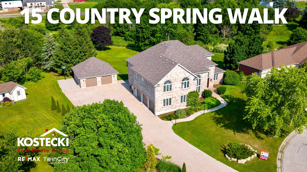 Forever Home in Conestogo - 15 Country Spring Walk - Kitchener-Waterloo Real Estate Video