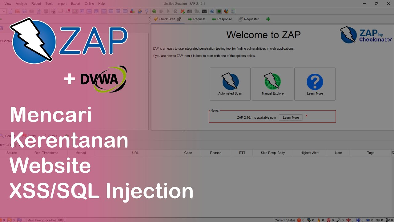 Tutorial OWASP ZAP untuk Pemula | Web Vulnerability Scanner