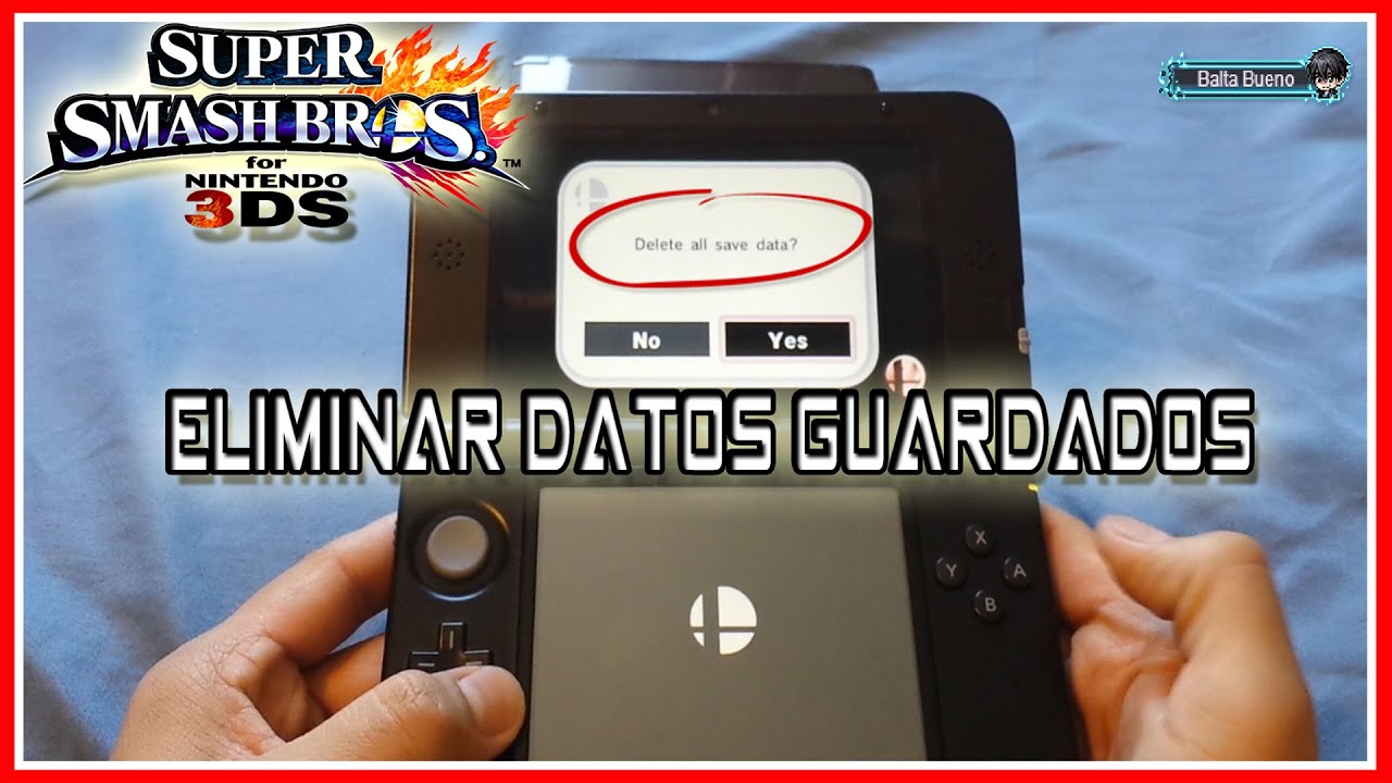 CÓMO ELIMINAR TU PARTIDA EN SUPER SMASH BROS 3DS