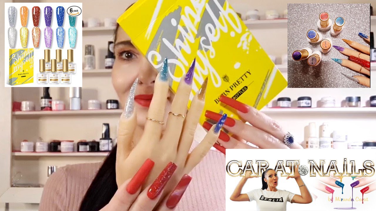 TREND - NEUHEITEN | Reflective Glitter Gel Polish | Glitzer Gel | Born Pretty | Carat Nails