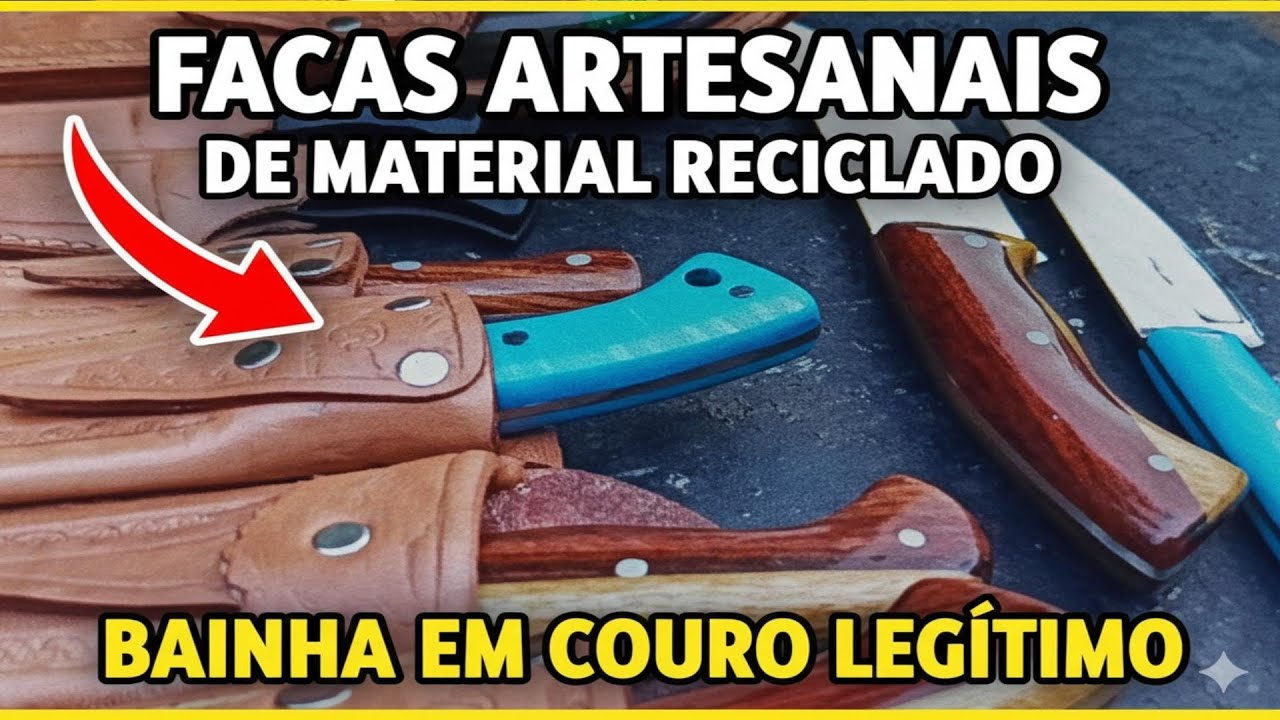 FACAS ARTESANAIS bainha em couro legítimo