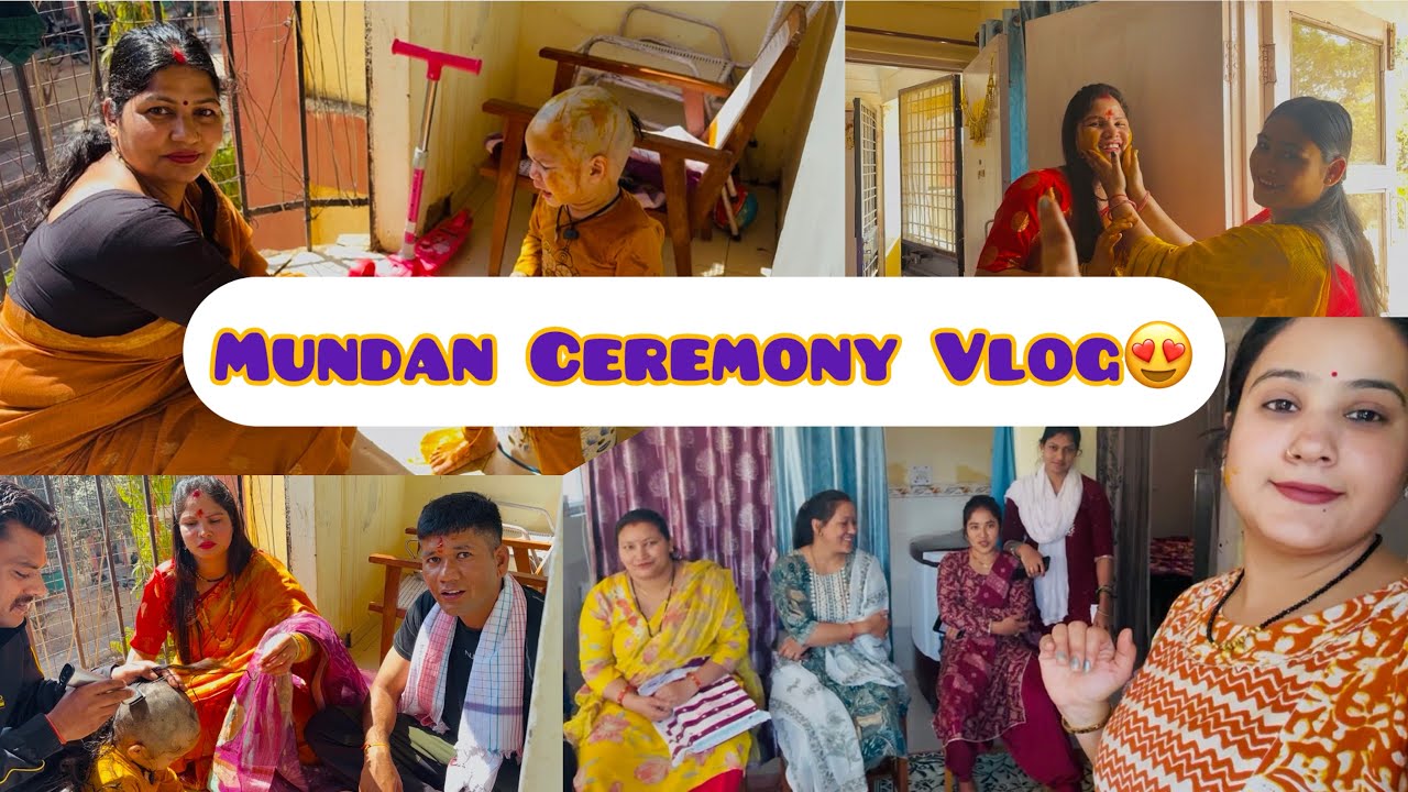 🌼 Mundan Ceremony Vlog ❤️मुंडन संस्कार ❤️😍💕#mundanceremony 