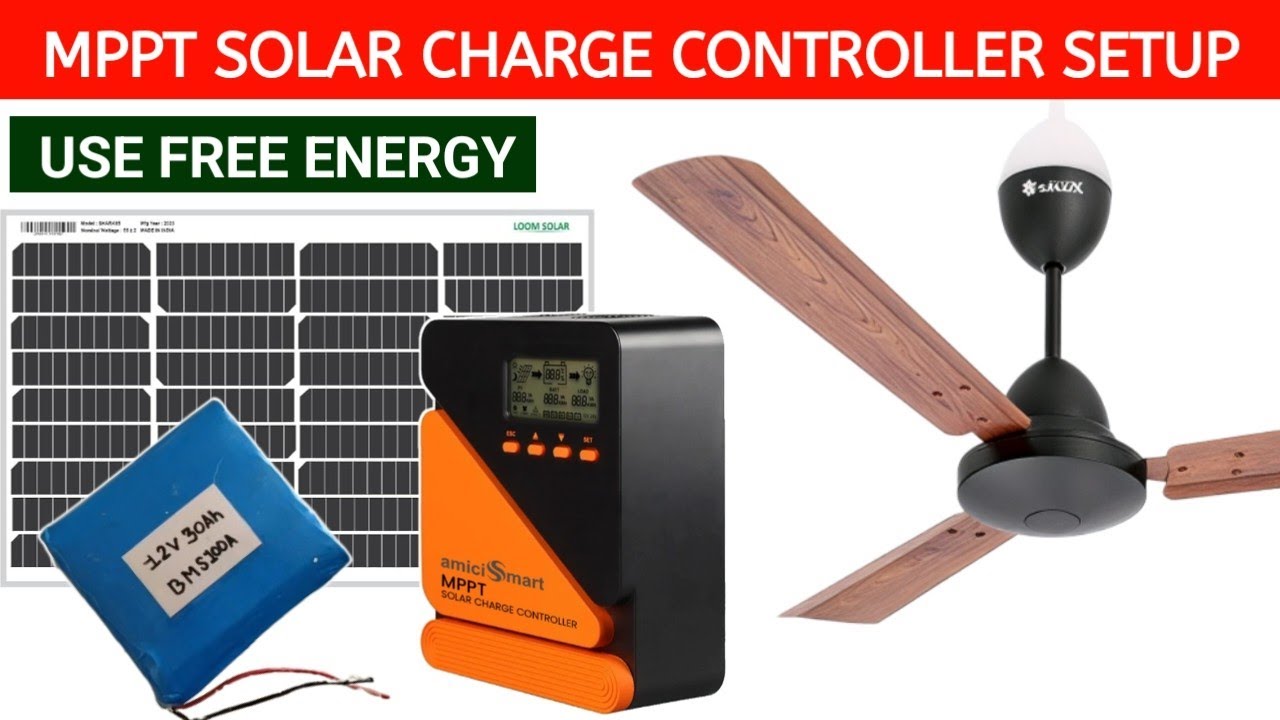 MPPT Solar Charge Controller Complete Wiring Connections || MPPT & PWM Free 🌞 Solar Energy System 🔥