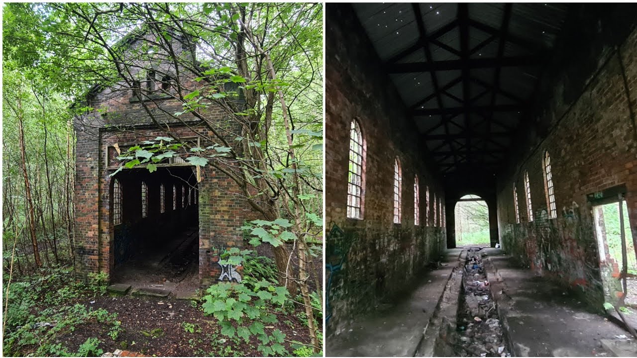 Eerie abandoned engine shed hidden in woodland 😨