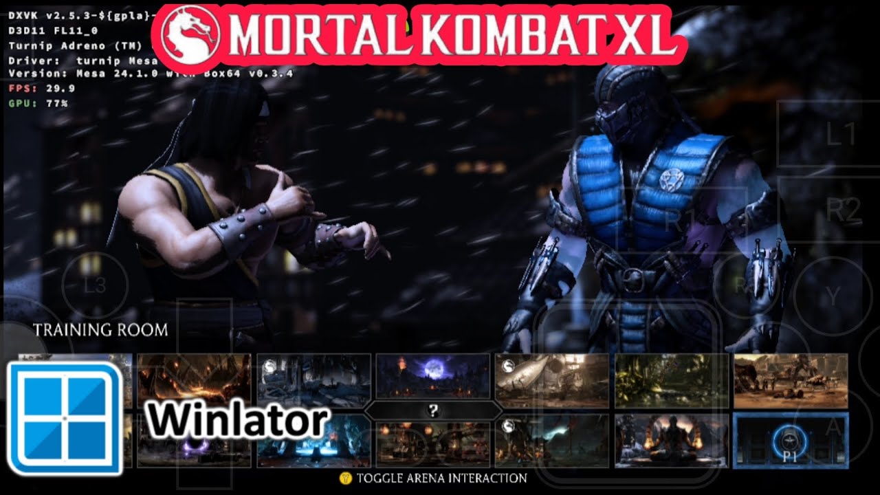 Mortal Kombat XL (PC) Winlator 10 Amod Beta 2 | Poco F4 Snapdragon 870+Setting