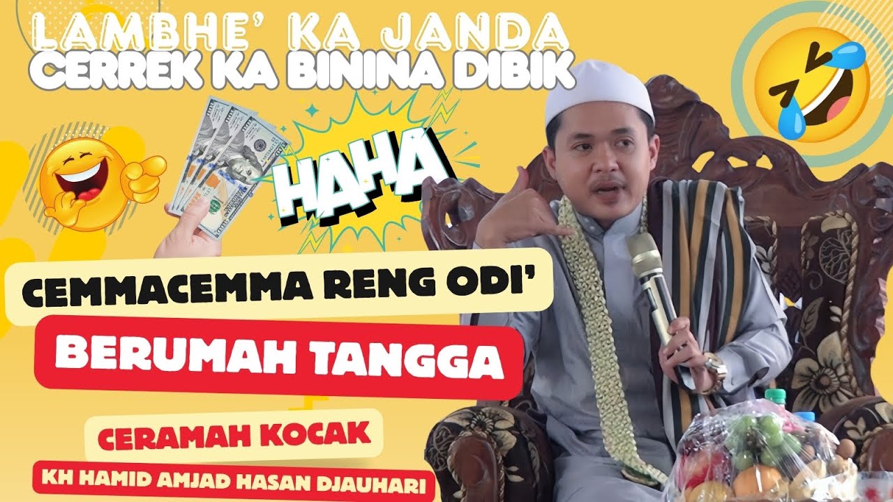 lambhe' ka janda, cerrek ka bini🤣 ceramah kocak kh hamid amjad hasan jauhari