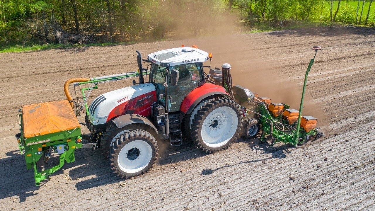 Mais weer in de grond met Amazone Contour ED en Steyr