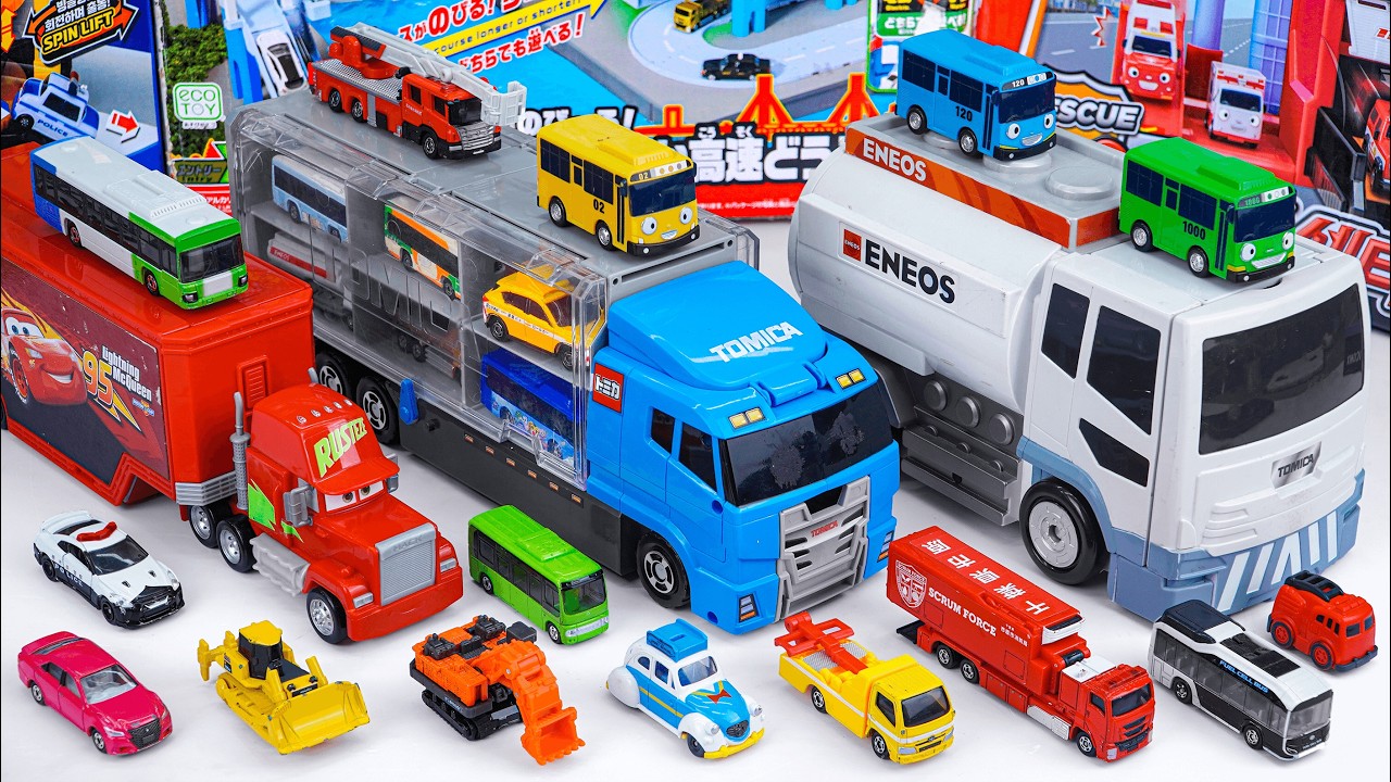 トミカ 大型輸送船＆キャリアカー＆輸送車コレクションTomica Transport Vehicles Collection ASMR Satisfying with Unboxing