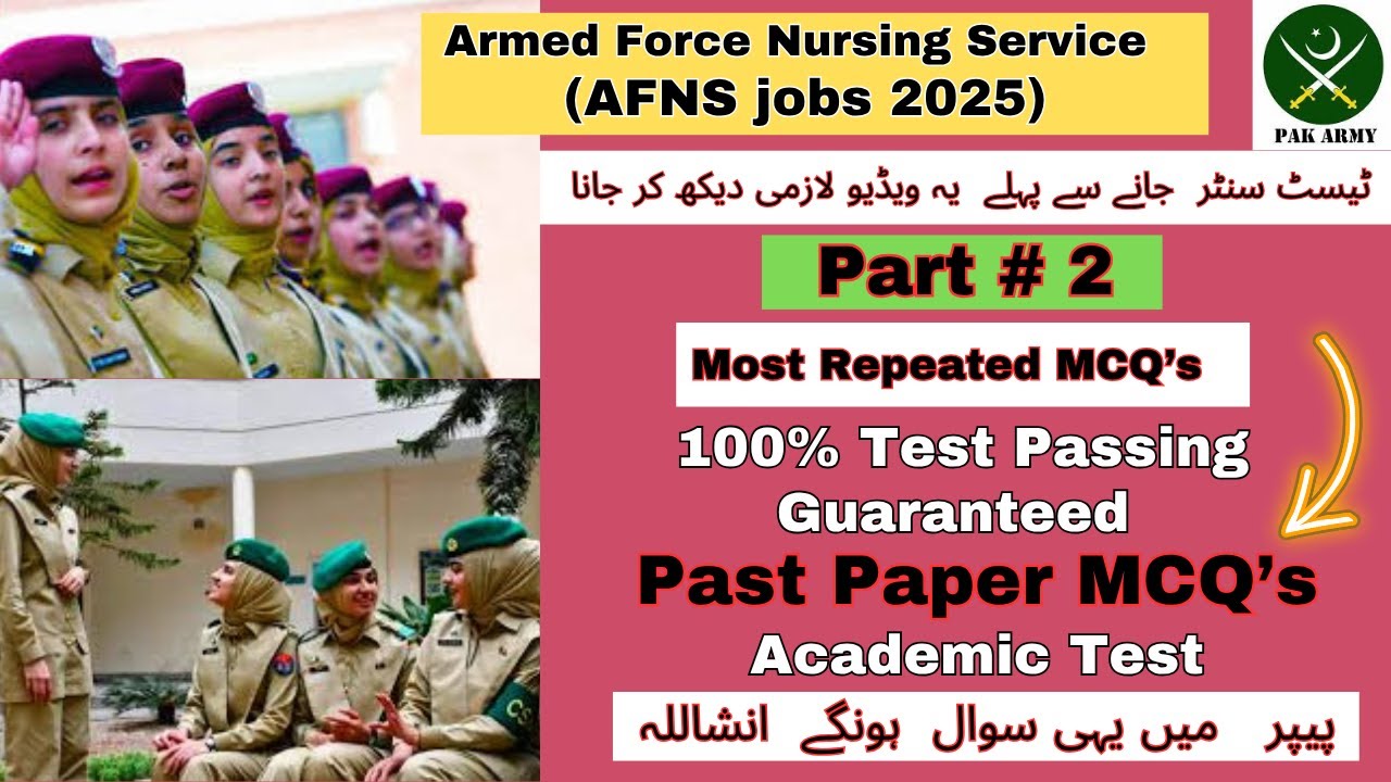 AFNS Initial Test Preparation 2025| AFNS Most Repeated MCQS |AFNS 2025 Registration| AFNS Apply 2025