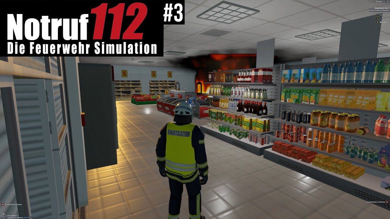 NOTRUF 112 Die Feuerwehr Simulation #3: Die Kasse ist in VOLLBRAND! | Die Firefighter