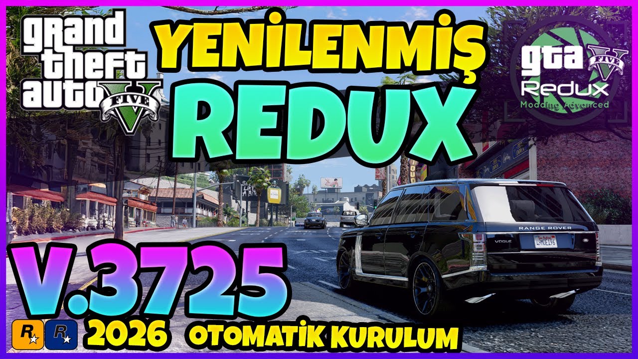 YENİ 2026  REDUX 4K GRAFİK MODU | GER&Ccedil;EK&Ccedil;İ SİLAH SESLERİ TANK MODU ASKER MODU |  V3725 LEGACY #GTAV
