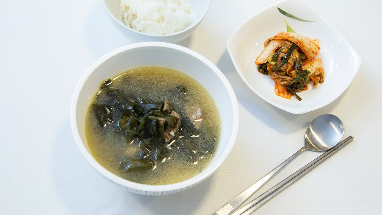 (Hansik) Miyeok-guk - Clase de cocina coreana