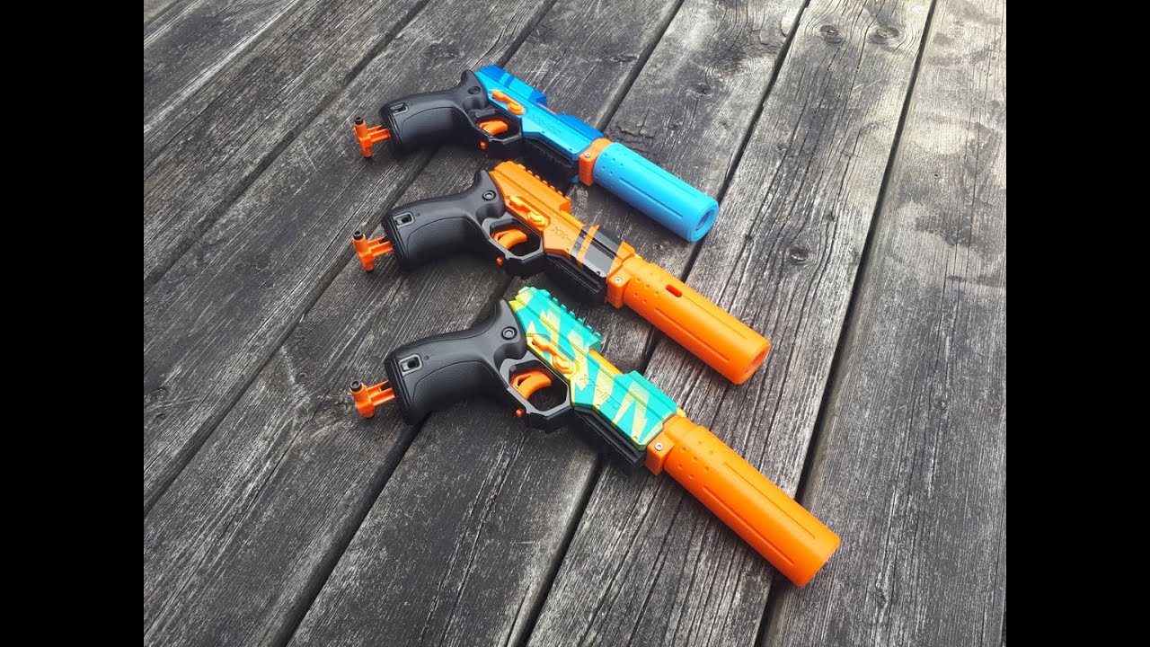 The TKO - 4 round, short dart, inline clip, Nerf Rival Knockout