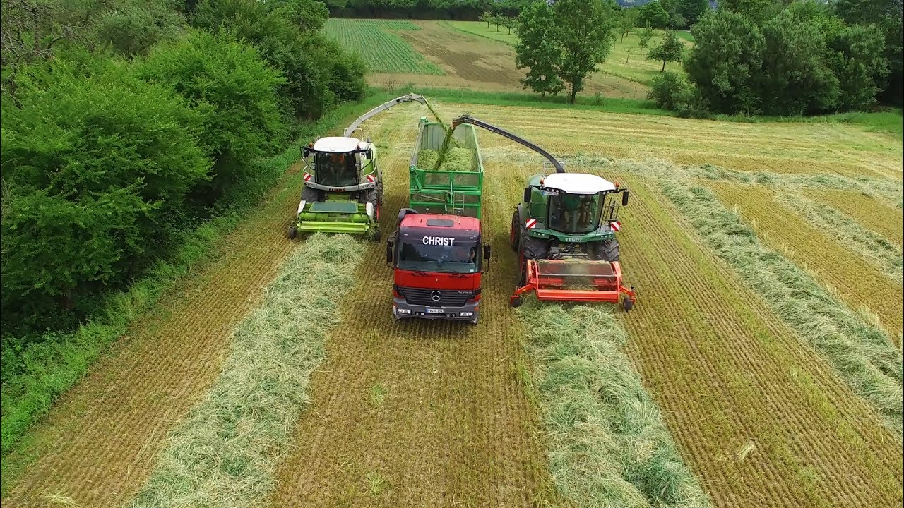 Claas Jaguar & Fendt Katana | GPS-Ernte | LU Christ