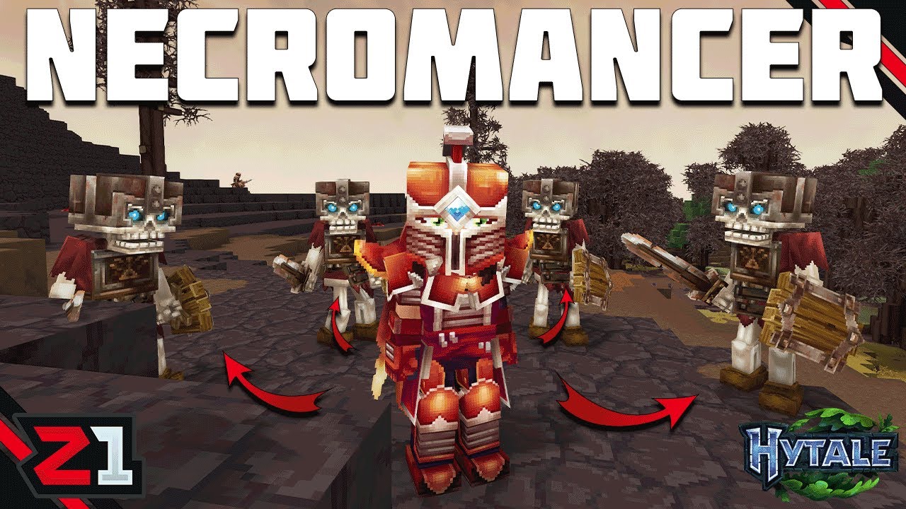 NEW NECROMANCER - Summoning Skeleton Armies in Hytale!