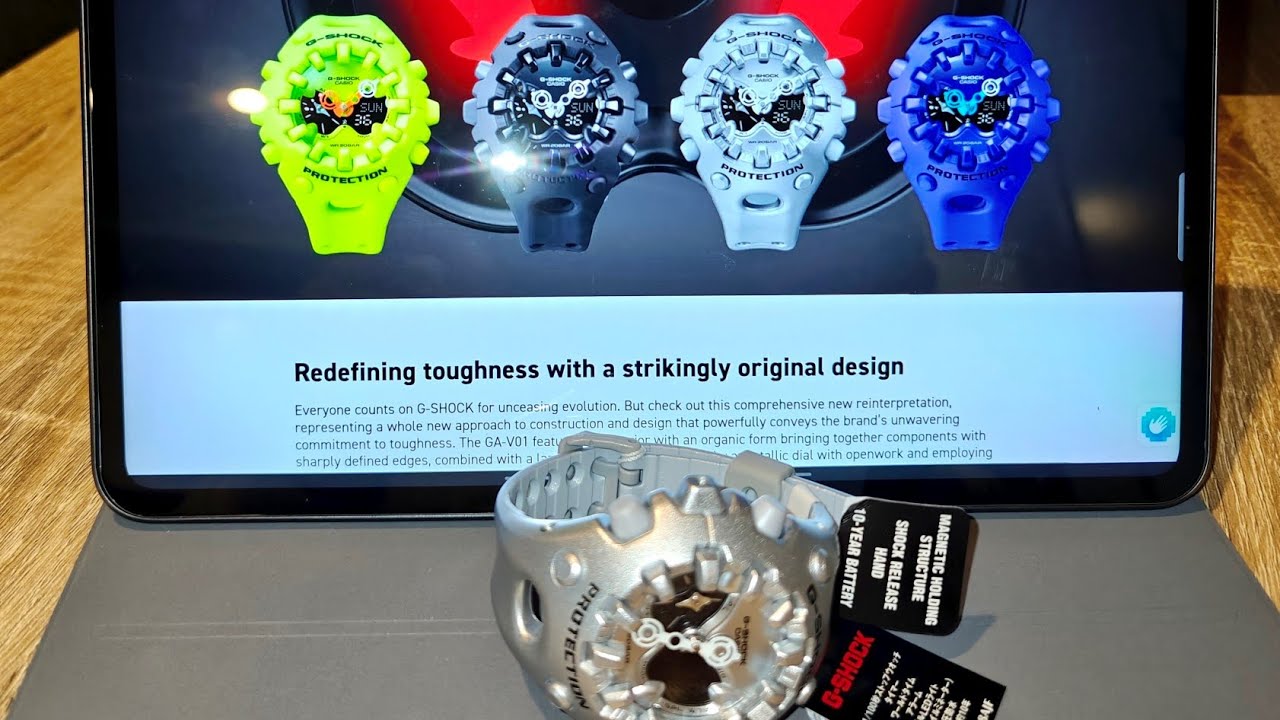 The Aliens have landed. The new Casio G-Shock GA-V01. An organic evolution of the #gshock  #casio
