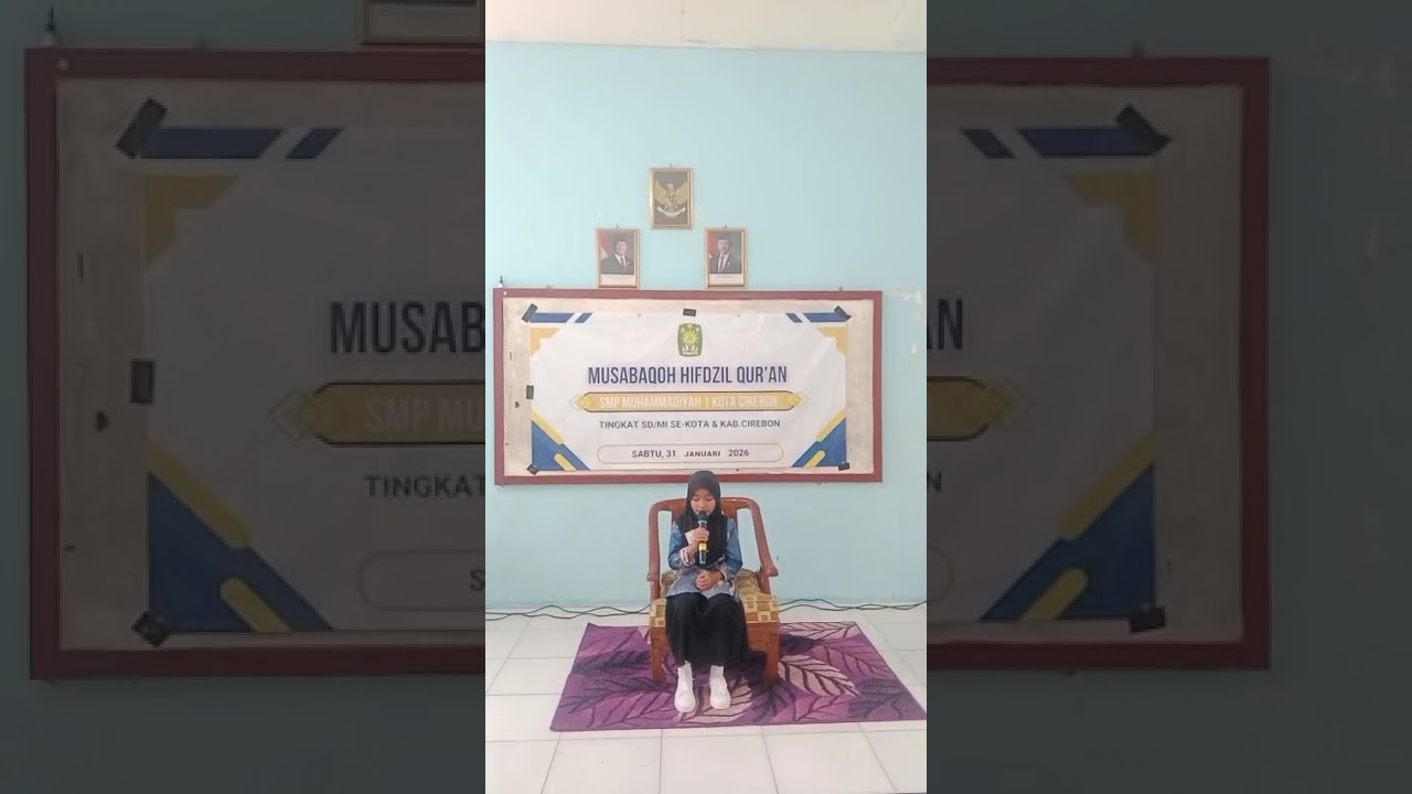 JUARA Harapan 1 MHQ tingkat SD Ratu Wilda Khairunissa siswi kelas 4 SDN Jabang Bayi 
