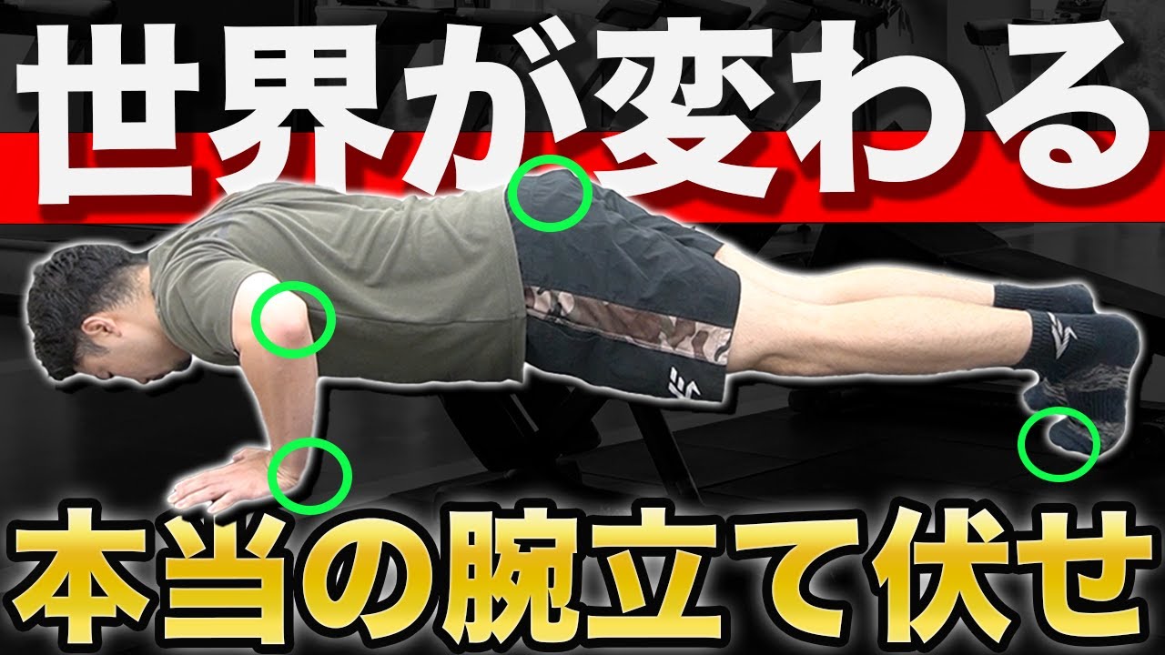 【これ知らないと大損】大胸筋を鍛えるだけではない本当の腕立て伏せのやり方