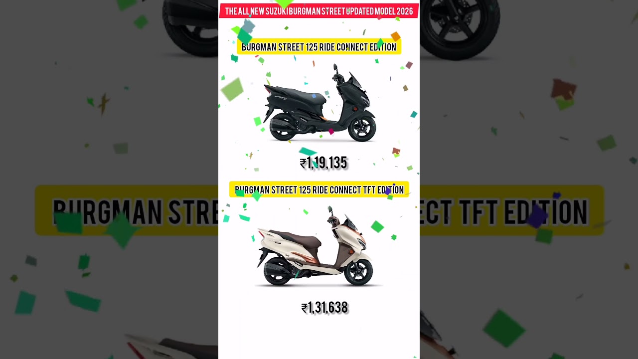 All New Suzuki Burgman Street 125 2026 🔥 Updated Model#SuzukiBurgman125 #BurgmanStreet#SuzukiScooter