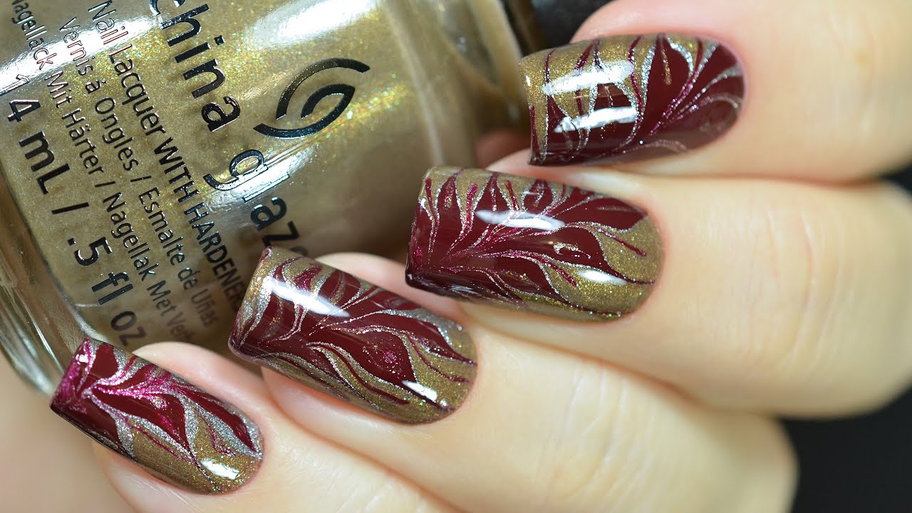 Dry Marble Nail Art