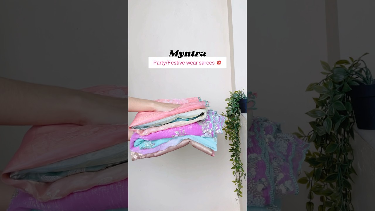 Party wear sarees 🫶🏻| Myntra Finds | #myntra #partywearsaree #partywear #weddingwear #festivewear