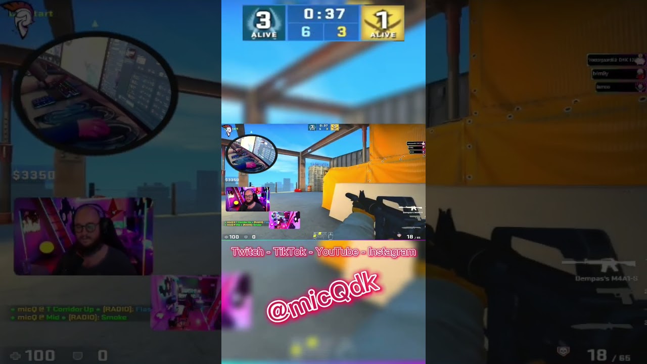 1v4 clutch - Vertigo 🤘🏻🥳 #micqdk #micQ #twitch #stream #dansk #danskstream #streamer #csgo #cs