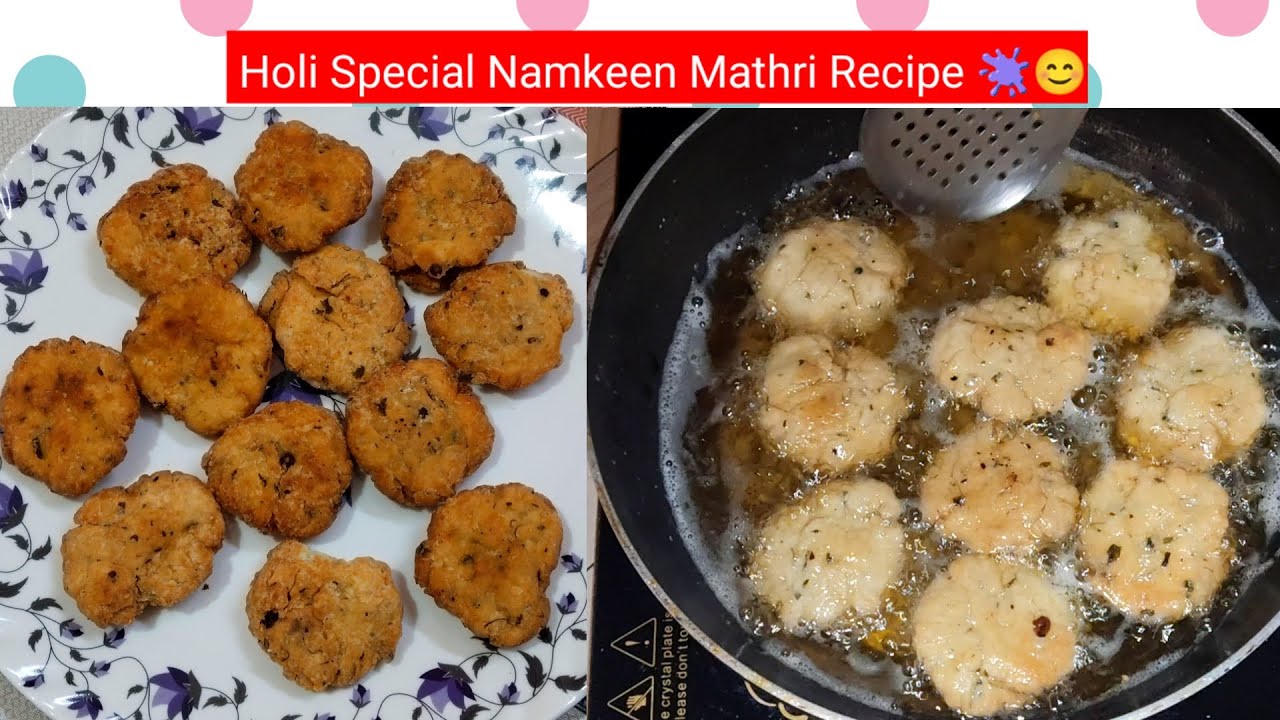 Holi Special Namkeen Mathri Recipe 🫟😊/Mathri Recipe/Mini kitchen recipes ❤️❤️
