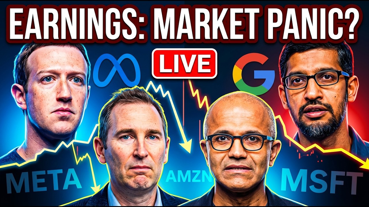 В прямом эфире: Отчеты о доходах MSFT, META, AMZN и GOOGL за 2026 год.