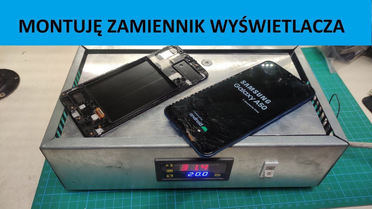 SAMSUNG A50 Wymiana wyświetlacza na zamiennik - naprawa w domowych warunkach