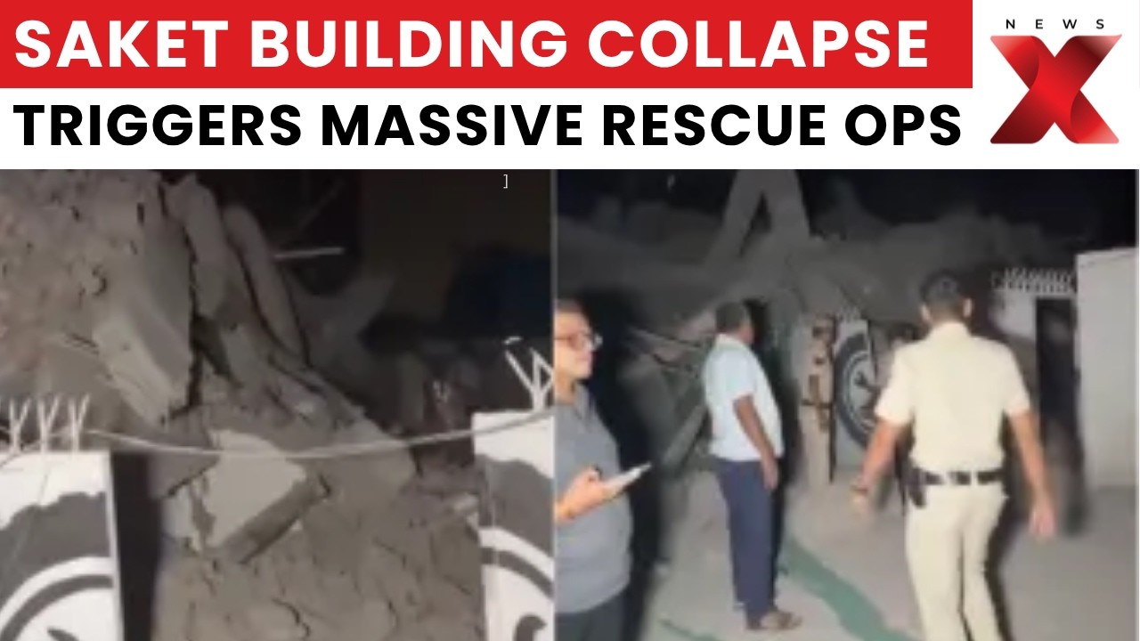 Delhi Building Collapse Near Saket Metro: Several Feared Trapped Under Debris | NewsX