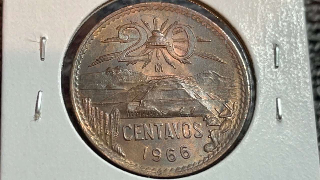 1966 Mexico 20 Centavos Coin &bull;&nbsp;Values, Information, Mintage, History, and More