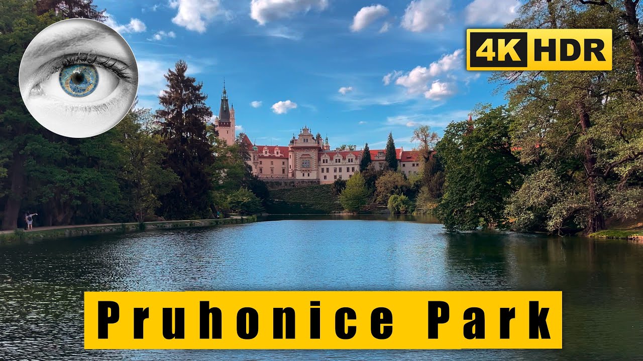 4K Czech Republic walk: Pruhonice Park - Botanic Garden - Riot of colors 🇨🇿 HDR ASMR